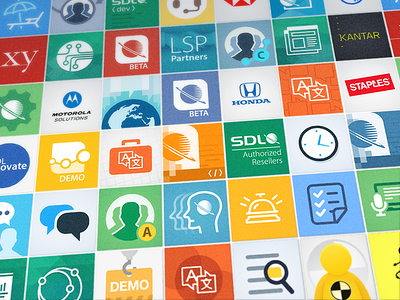 Communities branding community corporate design grid groups icons profiles teams