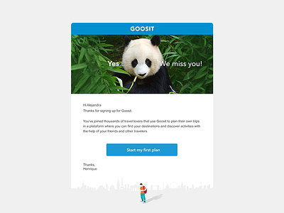 Newsletter Design calltoaction design email newsletter panda travel trip ux