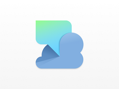 Product Icon Concept application branding bubble cloud concept design icloud icon language logo product logo