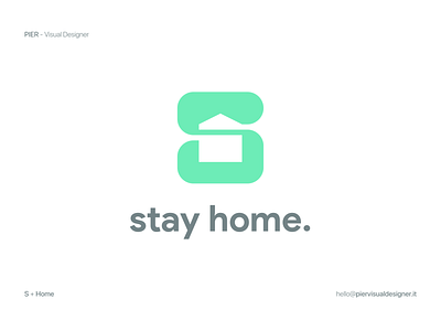 Stay Home! - Logo design project: monogram S + Home