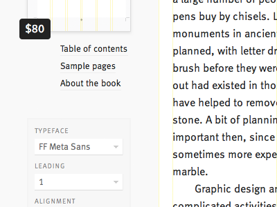 Explorations in Typography website