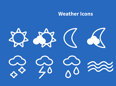 Weather Icons icons ui design weather