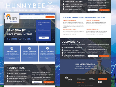 Trinity Solar Website graphicdesign industry logodesign solar energy uxdesign webdesign webdesigner