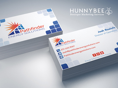 Pathfinder Business Card Design ( 1 out of 2 ) branding businesscard graphicdesign logodesign printdesign solar energy