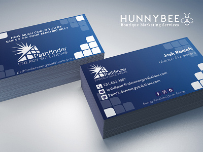 Pathfinder Business Card Design ( 2 out of 2 ) branding businesscard graphicdesign logodesign printdesign solar energy