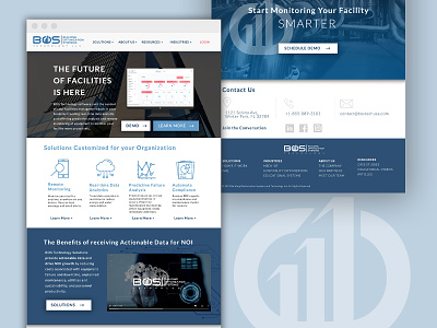 BOS Technology Website Design rebrand software company webdesign