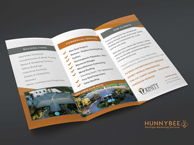 Trinity Roofing Trifold Brochure graphicdesign photoshop printdesign trifold brochure trifold mockup
