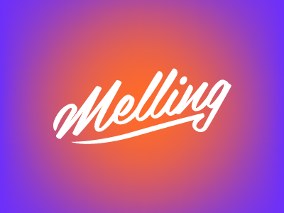 Melling Photography Logo logotype photography script wordmark