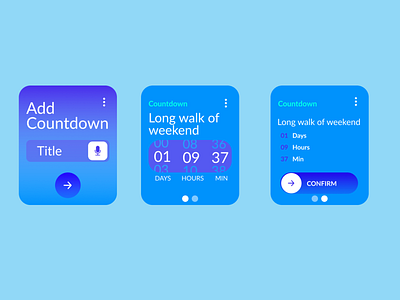 Countdown for watch app branding dailyui design designer figma figmadesign graphic icon illustration logo