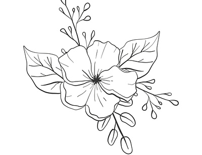 Illustration flowers 🌱 design flower graphic design illustration illustrator plant vector