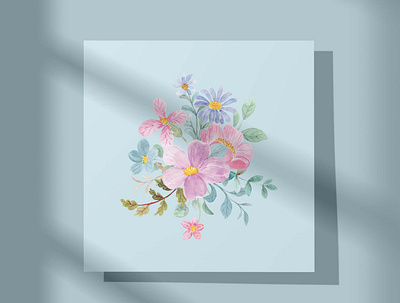 I love Flowers 💐 design flower graphic design ill illustration illustrator plant vector