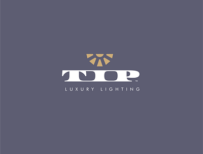 Tip Luxury Lighting Logo Lockup branding tip typography