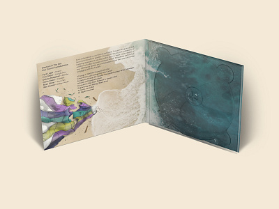 Open: Elephant In The Sea album album art album cover design band merch cd elephant graphic design hot air balloon illustration jazz music typography