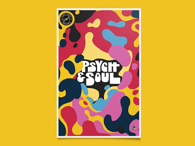 Psych & Soul Collectable Posters + band band merch event design illustration lava lamp merch design music portrait poster poster design psychadelic victoria bc
