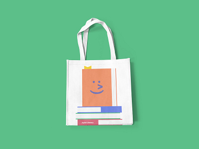 Joyful Literacy Tote Bag Design book design books brand identity branding joyful literacy tote bag typography