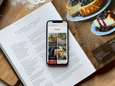 Website Design: denisem.ca chef website food design ui design user interface design webflow website design