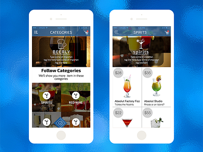 Mobile Apps ecommerce food ui ux