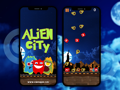 Alien City 2d Games alien city 2d games games games design user experience designer user interface design