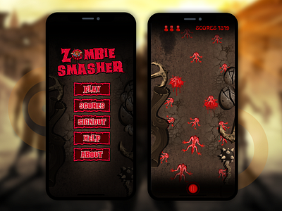 Zombie Smasher 2 Games android games games design games home games play design ios games ui user experience designer user experience ux user interface design ux zombie smasher 2 games