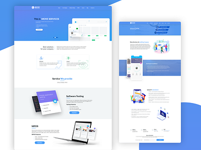 Software company website UI UX Design by Muhammed Naziur on Dribbble