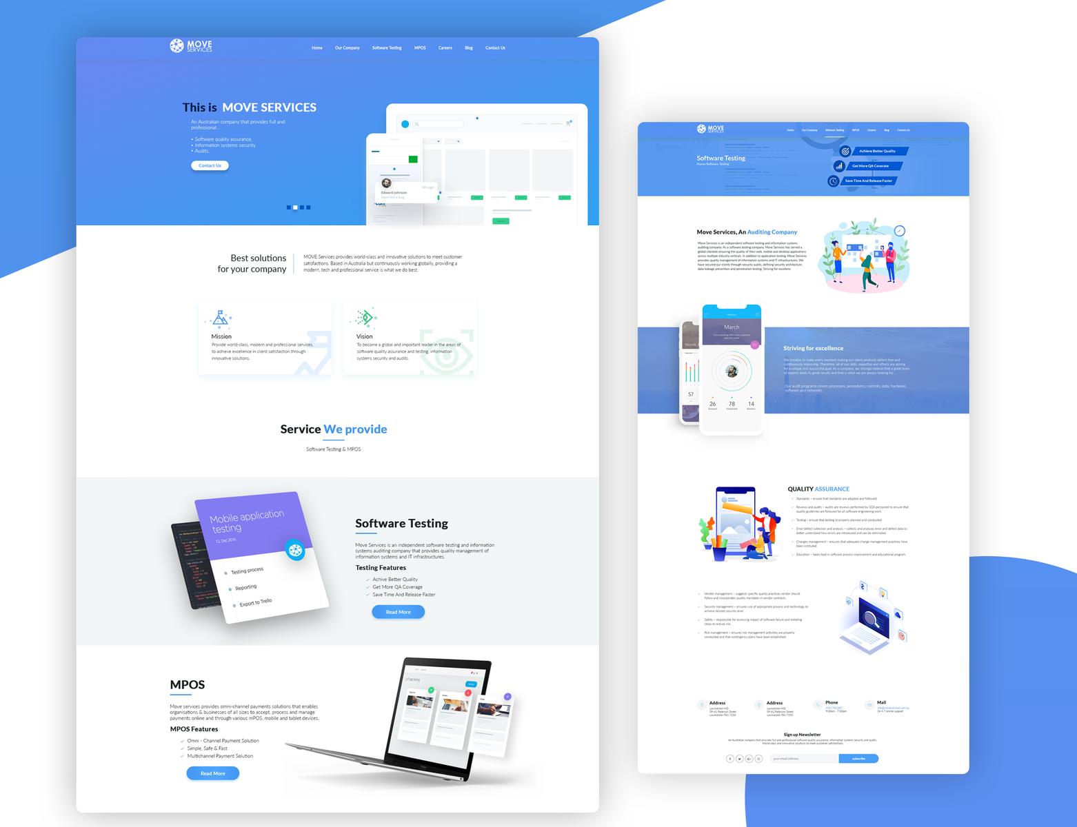 Software company website UI UX Design by Muhammed Naziur on Dribbble