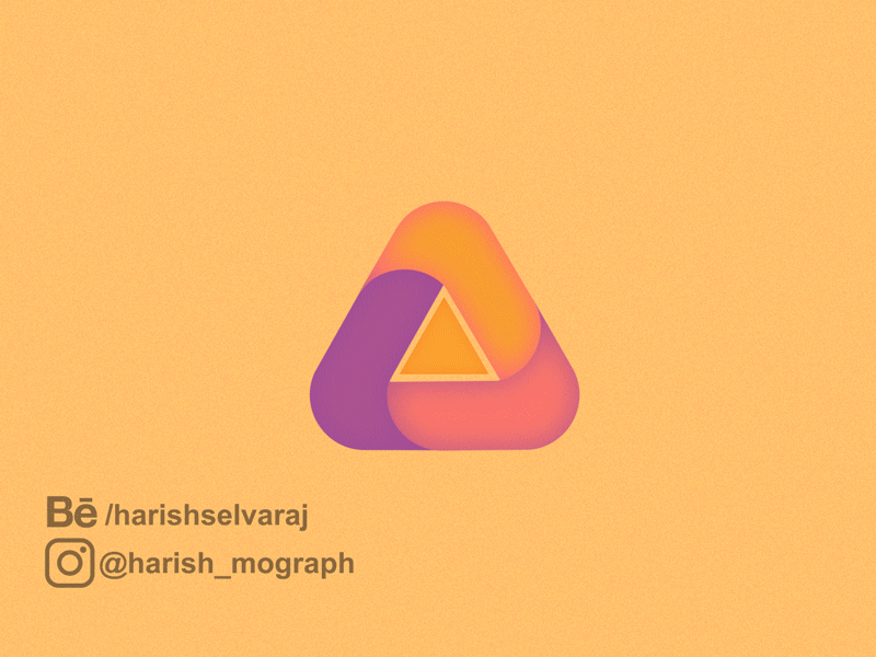 Complex Triangle Animation 2d animation after effects animation animations illustration keyframes logo motion graphics vector