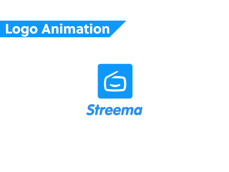 Streema Logo Animation 2d animation after effects animation animations design illustration keyframes logo logo animation motion graphics