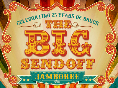 Big Sendoff branding celebration church logo non profit party retirement