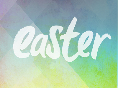 Easter Logo branding church easter graphic hand lettering logo pastel