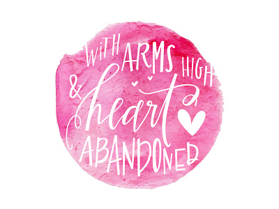 Arms High hand lettering lettering typeography