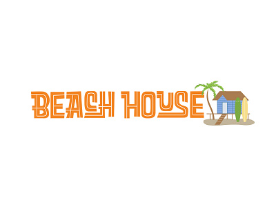 Beach House beach branding childrens ministry house jesus lettering logo surf