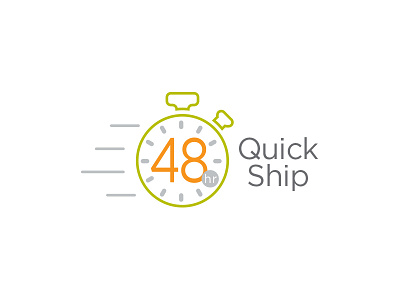 Highmark Quick Ship Icon icon illustration logo stopwatch