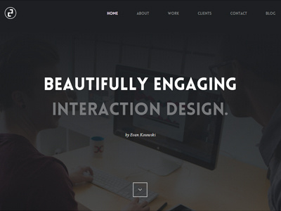 Website 4.0 dark design designer home homepage interaction landing portfolio ui web website work