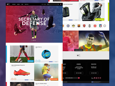 "Nike" Soccer Homepage