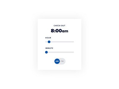 Time Selector (WIP) dailyui element flat interface minimal slection slider time ui user ux white