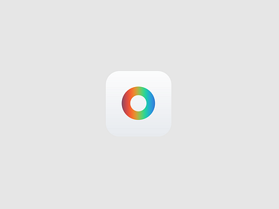 gram'n app brand camera color design flat icon identity instagram minimal rainbow stupid
