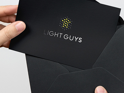 Light Guys branding dots fade house icon identity light logo mark type