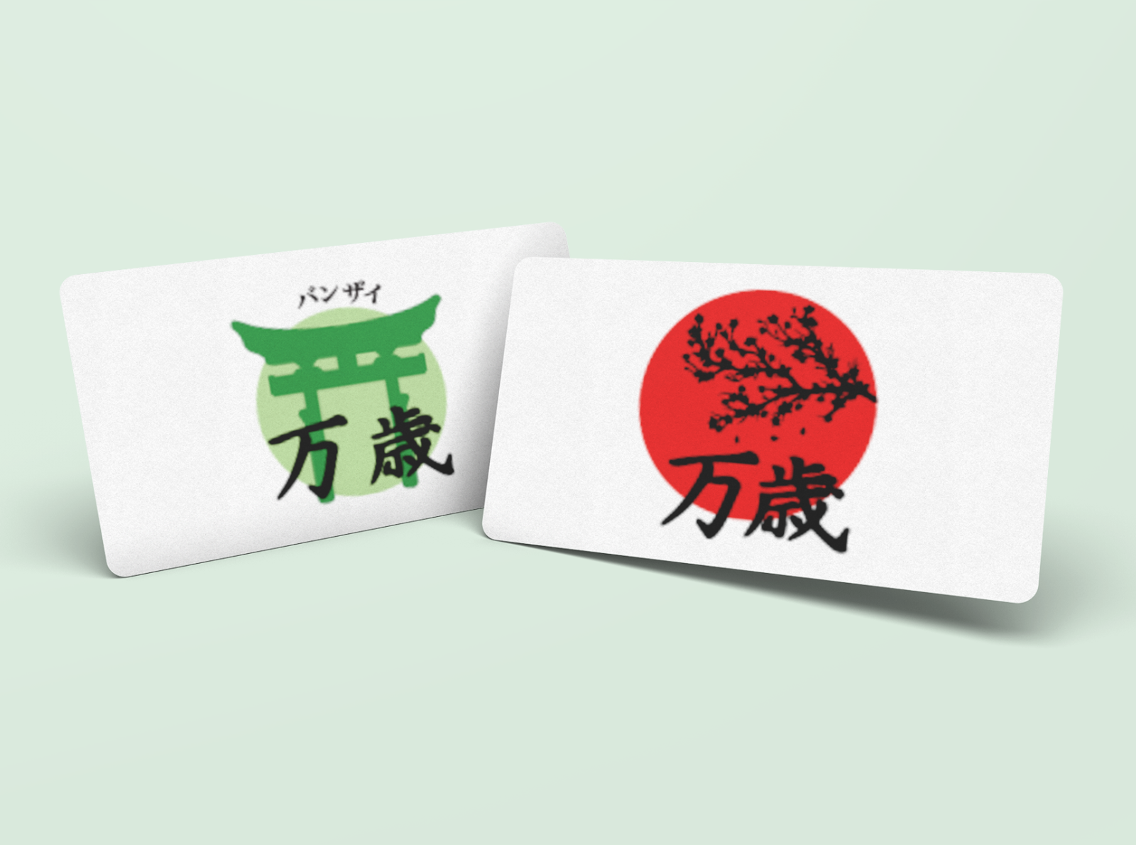 Banzai name cards by Erla Baldursdóttir on Dribbble