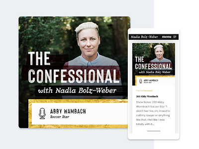 The Confessional Podcast - Episode Cards design episode nadia podcast