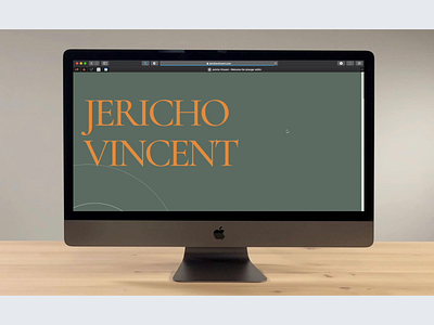 Jericho Vincent Website color design ux website