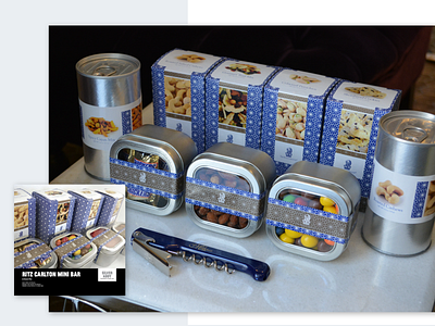 Ritz Carlton Mini Bar | Winner of Silver ADDY design packagedesign packaging print vector