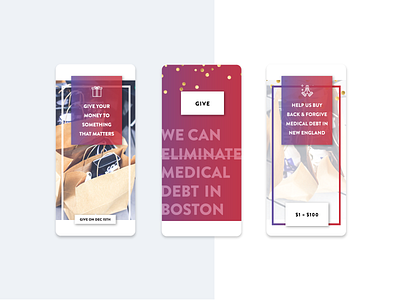 Medical Debt Fundraising Campaign design fundraising social media ux