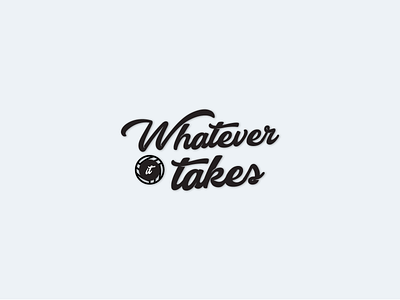 Whatever It Takes design logo print vector