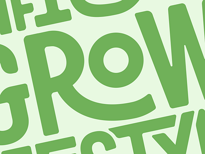 Grow branding green grow poster swtl swtldesignco