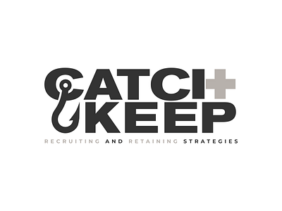Catch & Keep branding catch corporate design fishing identity logo recruiting retainment swtl swtldesignco wordmark