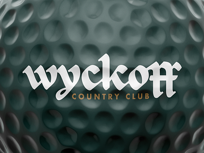 Wyckoff Golf Ball branding country club golf golf ball identity logo swtl swtldesignco wordmark