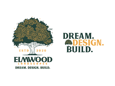 Elmwood 01 branding build hardscapes identity landscaping logo swtl swtldesignco wordmark