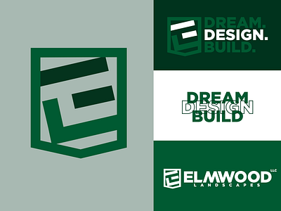 Elmwood Drib 03 branding build hardscapes identity landscaping logo swtl swtldesignco trees wordmark