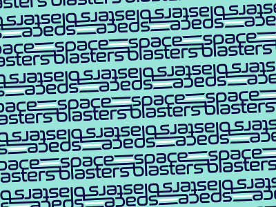 Spaceblasters Type Pattern branding identity logomark pattern space swtl swtldesignco wordmark