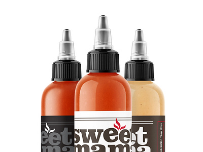 Sweet Mama Sauces branding hot sauce packaging swtl swtldesignco